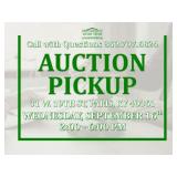 Auction Pickup: Wednesday, September 16 | 2 - 6pm