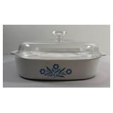 Corningware Bake Blue Cornflower Covered Casserole