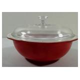 Pink Flamingo Pyrex Casserole Dish