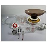 Assorted Kitchenware Collection; Punch Bowl & Cups