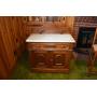 Vintage Marble top cabinet