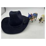 COWBOY HAT AND COWS