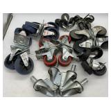 8 SETS OF SWIVEL CASTERS