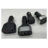 4 CAR CHARGERS