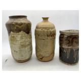 3 CLAY JARS