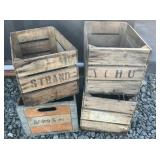 VINTAGE FRUIT & MILK CRATES