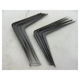 2 SETS STANLEY SHELF BRACKETS