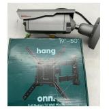 SECURITY CAMERA, TV WALL MOUNT