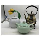 3 TEA POTS