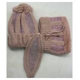 WOMENS 3PC WINTER HAT SET