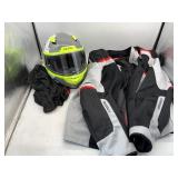 MOTORCYCLE HELMET AND JACKET