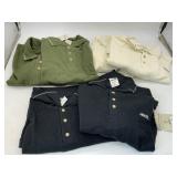 6 LARGE POLO SHIRTS