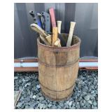BARREL OF MACHETES AND SICKLES