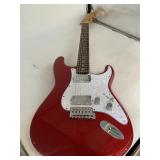 SQUIER STRAT GUITAR RED