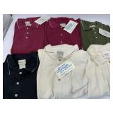 6 LARGE POLO SHIRTS