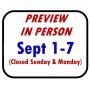 Vehicle Auction, Sept 1-7