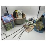 BIRD FEEDERS, PLANTER AND DECORATIVE STICKS