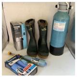 WATER SOFTENER, FILTER,  BOOTS, SEDIMENT FILTER