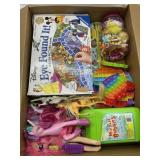 BOX OF KIDS TOYS AND CRAFTS