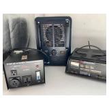 TRANSFORMER, BATTERY CHARGER AND HEATER/FAN