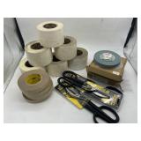 HEAT SHRINK TAPE, TIN SNIPS AND GRINDING WHEELS