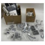 GLASS DOOR HINGES/PARTS, CROWN MOLD STOPS-NEW