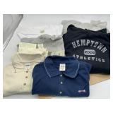 2 SWEATSHIRTS, 4 SHIRTS MEDIUM-NEW