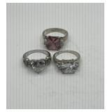 (3) 925 Rings - Wt. 16.32 Grams
