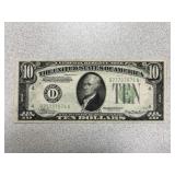 1934a $10 Federal Reserve Note