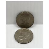 (2) 1973 Kennedy Halves