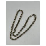 925 Rope Chain - Wt. 24.84 Grams