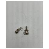(2) 925 Charms - Wt. 2.18 Grams