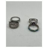 (4) 925 Rings - Wt. 9.38 Grams