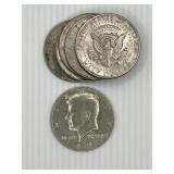 (6) 1974 Kennedy Halves