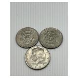 (3) 1983 D Kennedy Halves