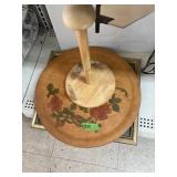 Misc Towel holder, platter and picture