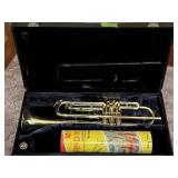 Trumpet with case