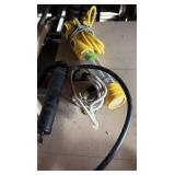 Shop Light and Grease Gun