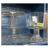 (2) Cake savers and lg bowl