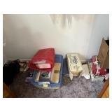 Contents of closet floor