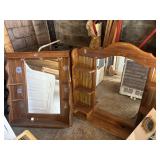 (2) Mirror with shelves