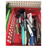 Silverware in basket and utensils