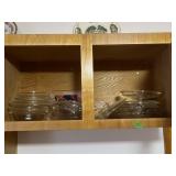 Misc Glassware in kitchen cabinet
