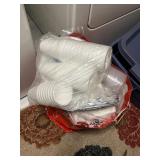 Styrafoam plates and cups