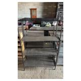 Metal shelves