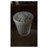 Galvanized Trash Can