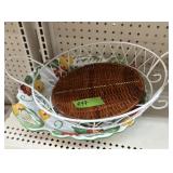 Ovenware and basket