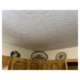 (3) plates and clock