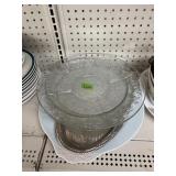 Glass serving dishes