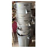 (9) Rubbermaid Trash cans without lids